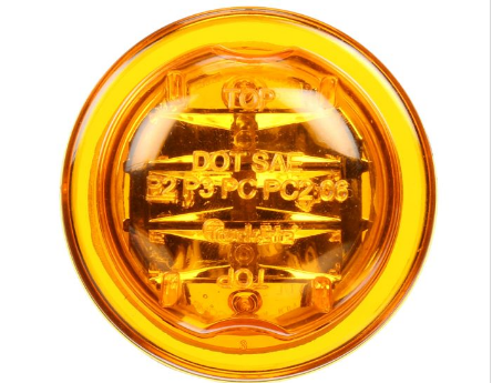 LED Light Series 10 M/C 2.5" Round-Yellow 8-Diodes Grommet Mount includes 10700 grommet, 93745 plug